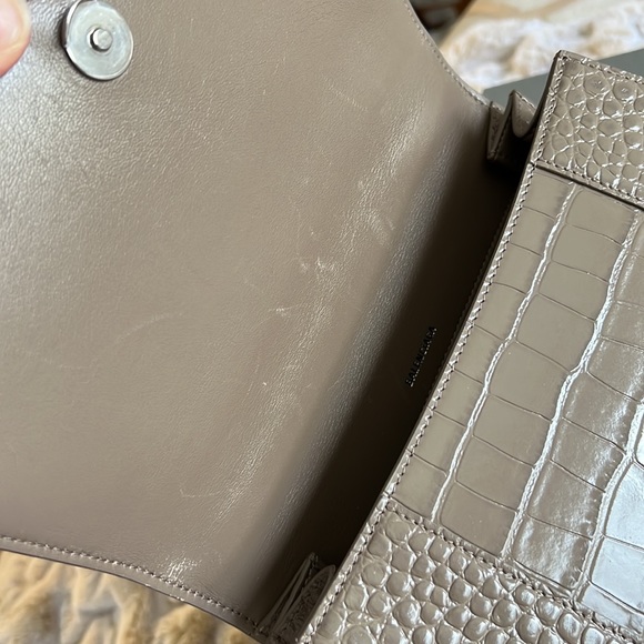 Balenciaga hourglass croc embossed leather bag - Picture 13 of 16